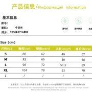 Custom Solid Tie Bow Blouse Shirt for Women Breathable Long Sleeve V Neck Casual Women Shirt - Image 6