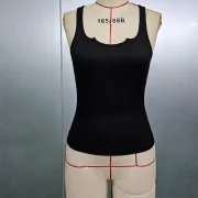 Customize Sexy Polyester Spandex Material v Neck Women's Tank Tops Breathable Slim Fit Vest Girls Crop Top - Image 4