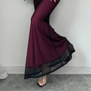 Women's Elegant Skirt Slim Fit Flared Long Dress Halter Backless Dress Gown Breathable Sexy Maxi Dress - Image 5