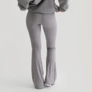 Casual Elastic Flat Front Skinny High Breathable Custom Women's Fashion Trousers New Spring Stylish Sexy Slim Flared Pants - Image 2