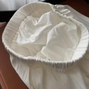 Women's Linen Cotton Blend Pants Full Length Wide Leg Casual Straight Trousers with Drawstring High Waist Breathable Loose Fit - Image 5